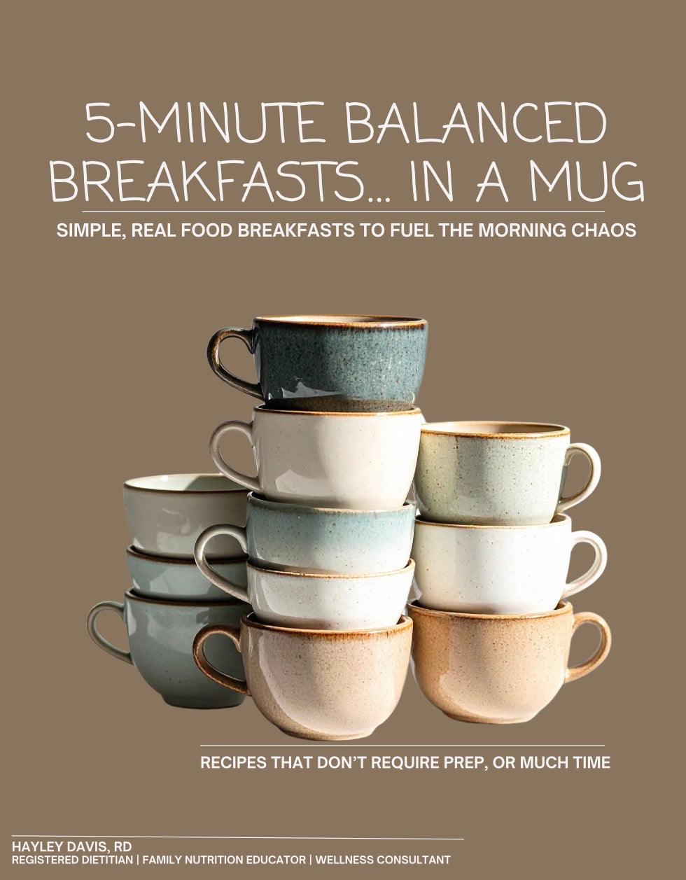 5-Minute Balanced Breakfasts in a Mug Recipes - digital download